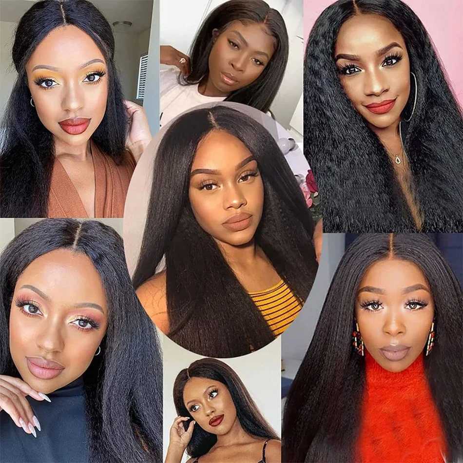 12A Raw Indian Kinky Straight 3 Bundles With Clo Human Hair Bundles With HD Frontal Yaki Straight Weave Bundles With FrontalXJ250120