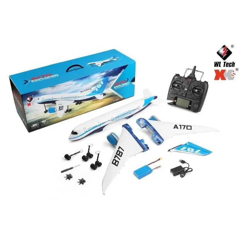 WLtoys XK A170 RC Airplane 660mm Wingspan 2.4G 4CH Remote Control Airplane 3D/6G Brushless Motor EPO Material Drone Boys Toys X250129