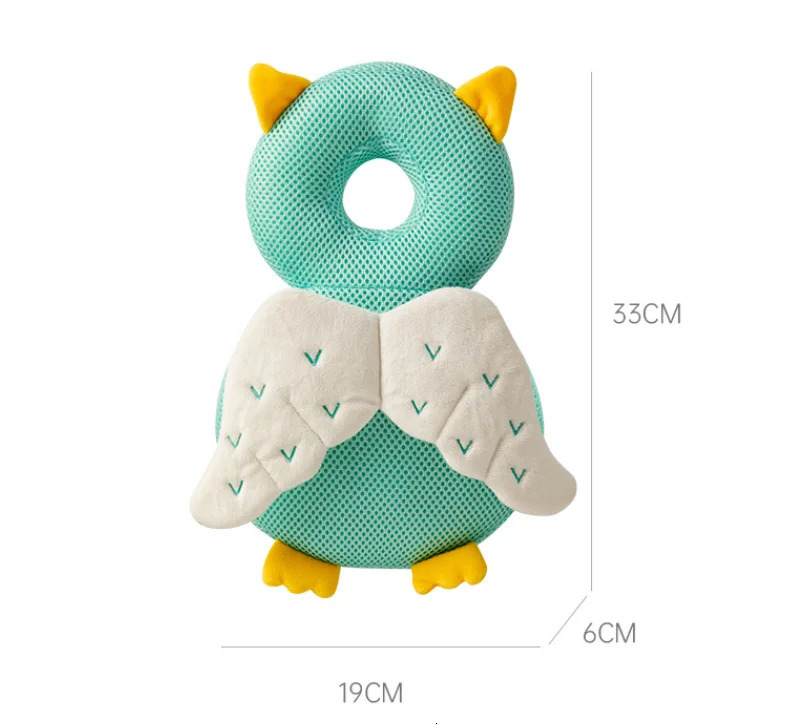 1-3T Baby Head Protector Anti-fall Cushion Back Prevent Injured Toddler Safety Pad Cartoon Security Pillows Protective Headgear 250117