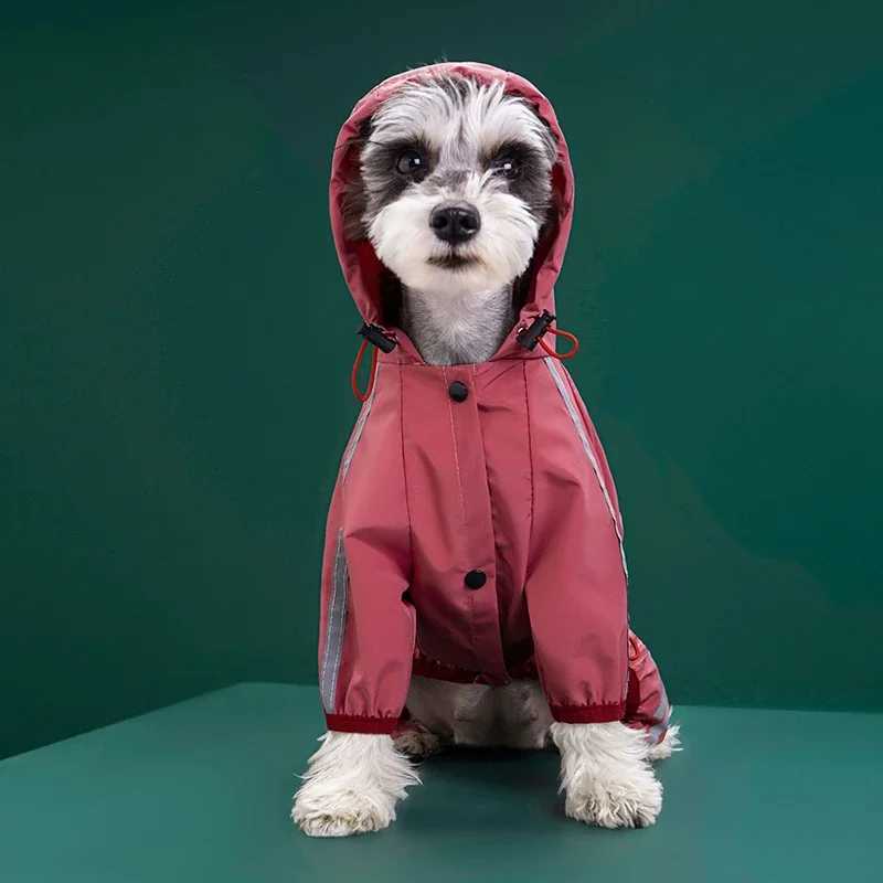 Waterproof Pet Clothes Puppy Raincoat for Small Medium Dogs Cats Hoodies Reflective Shih Tzu Overalls Chihuahua Pug Rain CoatsXJ250121