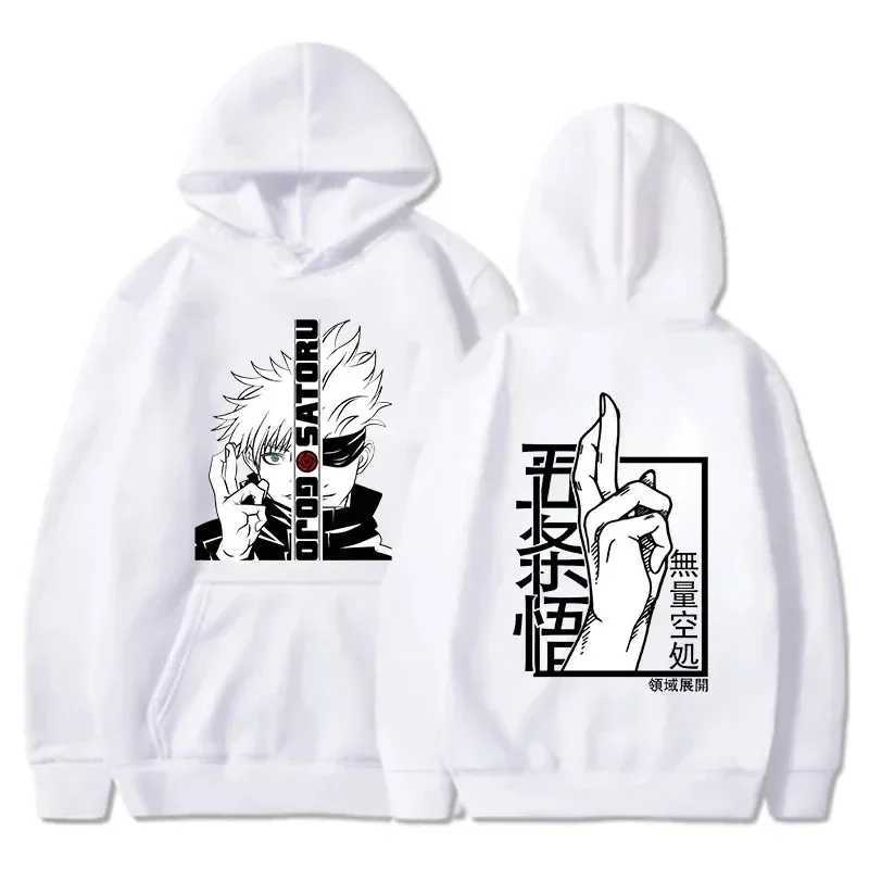 New Anime Sweatshirt Cool Gojo Satoru Graphic Printing Hoodies Mens Womens Fashion Casual Long Sleeve Personalized PulloverXJ2500118