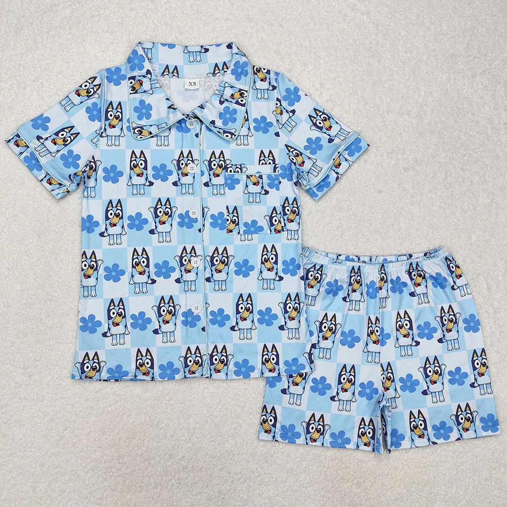 Fashion Adult Women Pajamas Sleepwear Bow Short Sleeve Tops Shorts Mommy Me Pajamas Boutique Baby Girls Pajamas Adult Sets 250121