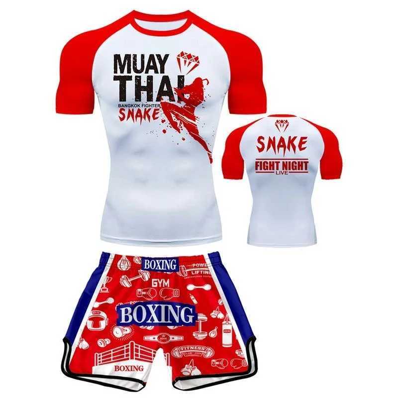 2024 New MMA Boxing Short SLeeve Childrens Suit Sports Mens and Womens Fighting Breathable Quick Drying Training Set X250129