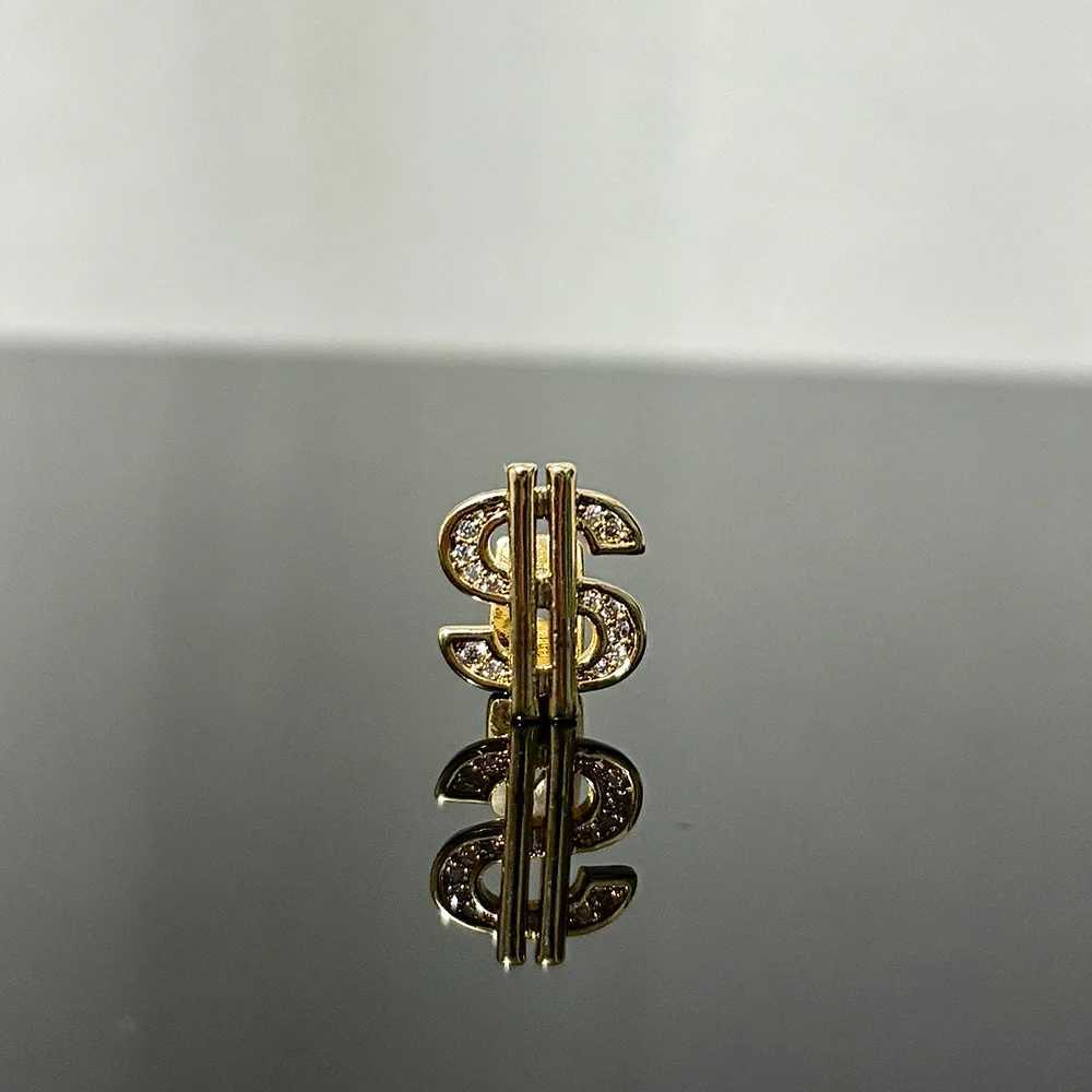 RACHELZ Hip Hop Iced Out CZ Stone Dollar Teeth Grillz Gold Silver Color Zircon Tooth Caps Braces Women Men Punk JewelryXJ250114