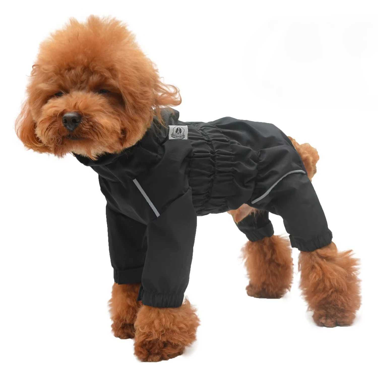 ATUBAN Waterproof Jacket Lightweight Reflective Safety Dog Raincoat Windproof Snow-Proof Dog Vest for Small Medium LargeXJ250121
