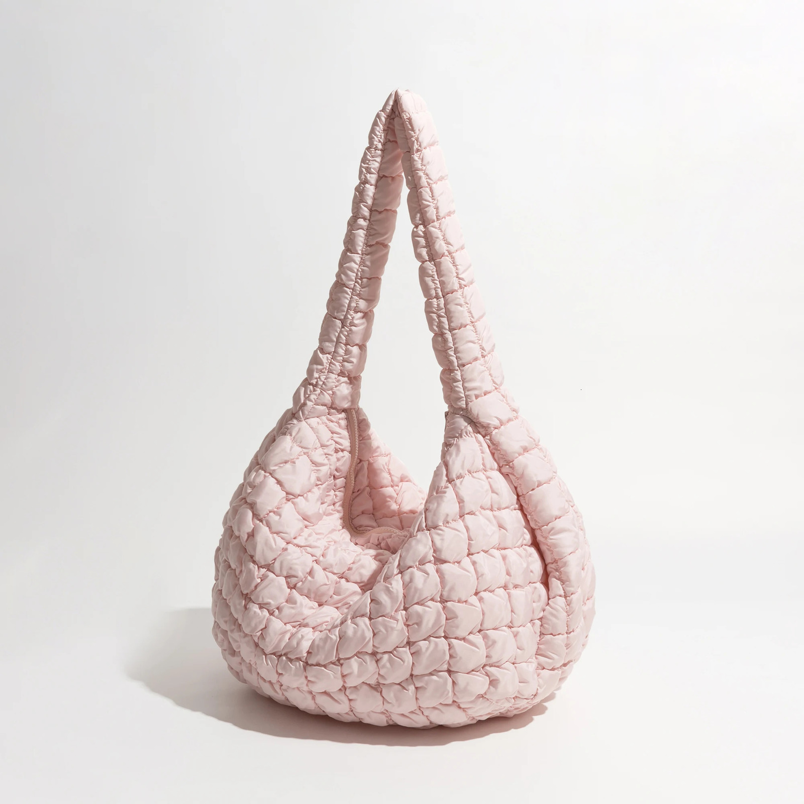 MABULA Girls Big Crossbody Quilted Puffer Bag korean Solid Cotton Padded Sling Hobo Purse Simple Shoulder Handbag 250113