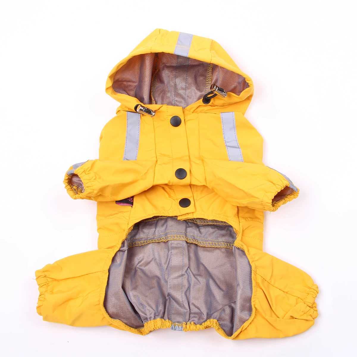 Dogs And Cats Reflective Raincoat Jumpsuit Pet Puppy Coat Jacket Windbreaker Apparel 4 Sizes 3 ColoursXJ250121
