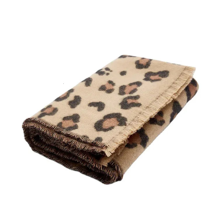 Winter Scarf Women Cashmere Warm Pashmina Leopard Foulard Female Scarves Wraps Thick Soft Bufanda Short Tassels Shawl Long Stole 250120