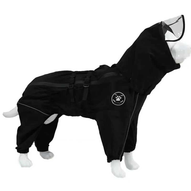 Waterproof Dog Rain Jacket Dog Jumpsuits And Rompers Reflective Dog Rain Coat Autumn Winter Rain Dog Clothes Raincoat For DogsXJ250121