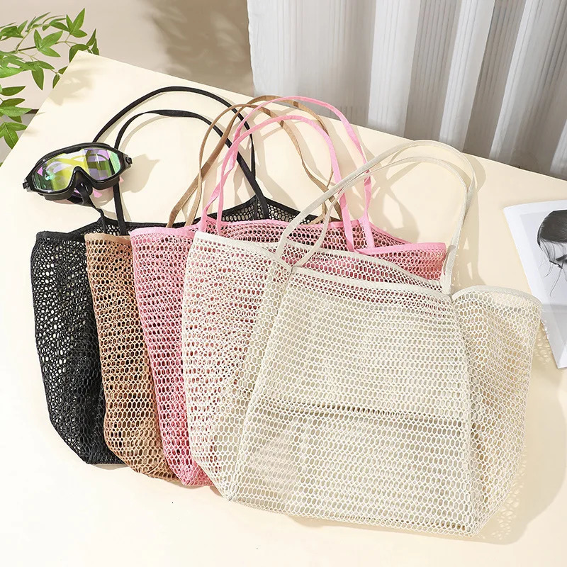 Summer Fashion Beach Swimming Tote Bag Women Large Capacity Travel Storage Bags Multifunctional Shopping Wallet Travel Bag 250121