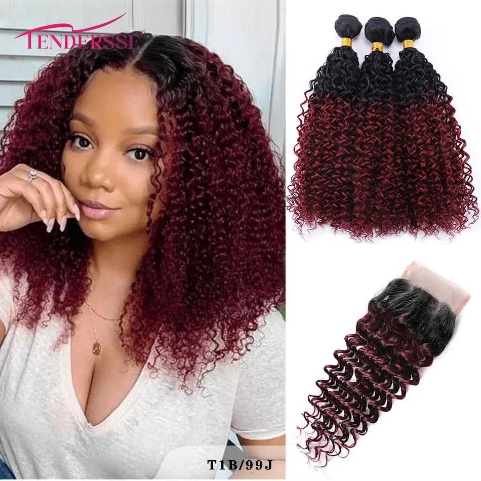 12A 100% Human Hair Mongolian Kinky Curly Bundles With Clo Afro Bohemian Curly Kinky Curly Virgin Hair With 4x4 Lace CloXJ250120