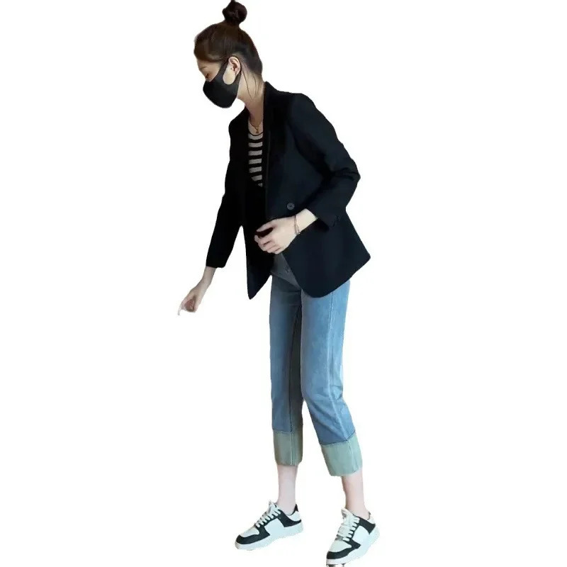 Autumn Petite WesternStyle Professional Suit For Women AgeReducing Top Elegant Jacket Fashionable Plus Size Blazer 250122