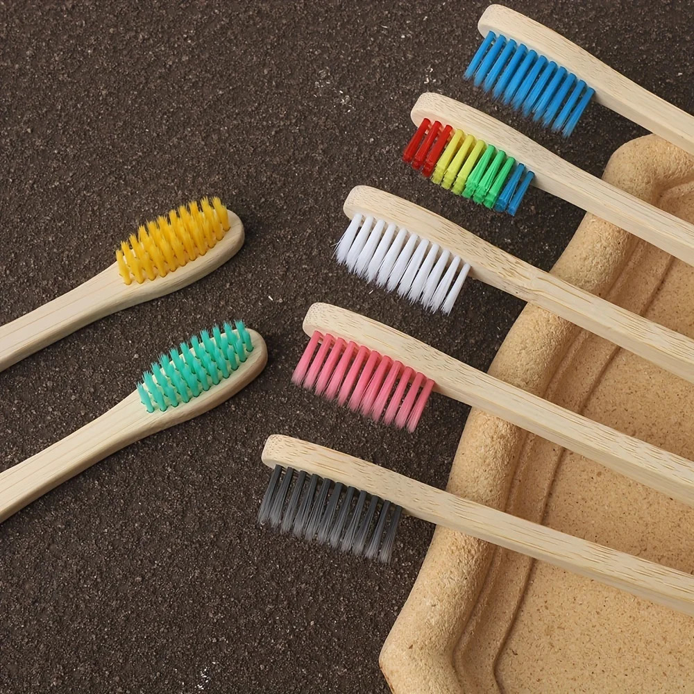 Bamboo ToothbrushIndependent Packaging With Kraft PaperEnvironmentally Friendly and Simple Adult Household UseIndependent 250115