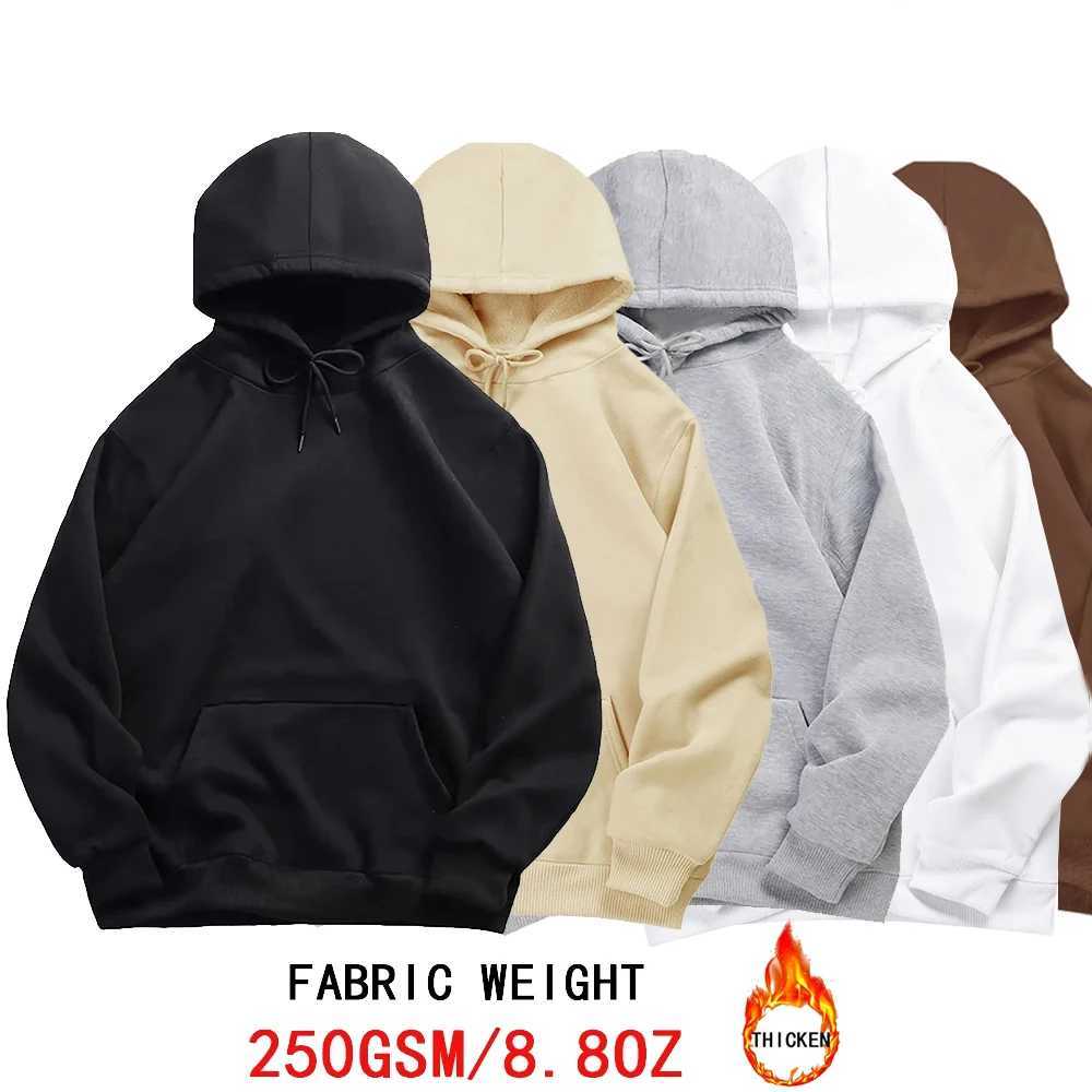 Autumn Winter Thicken Hoodies Fleece Warm Hoodie Men Women Casual Solid Color Sweatshirts Harajuku Long Sleeve Pullover UnisexXJ2500118