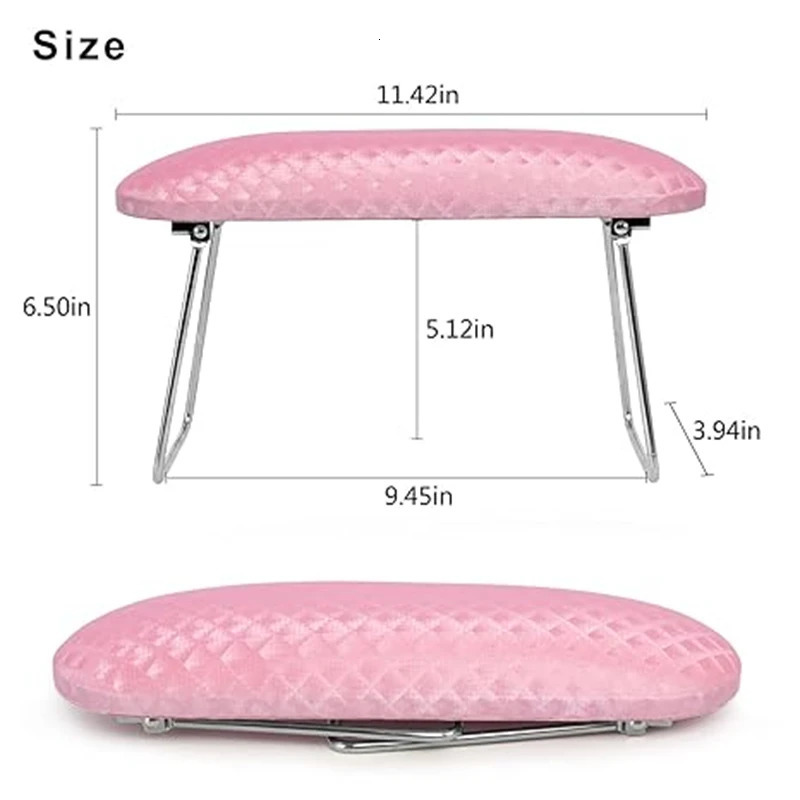Nail Arm Rest Professional Microfiber Leather Manicure Hand Pillow Nail Hand Rest Cushion Holder Nail Salon Pad Iron Leather 250121