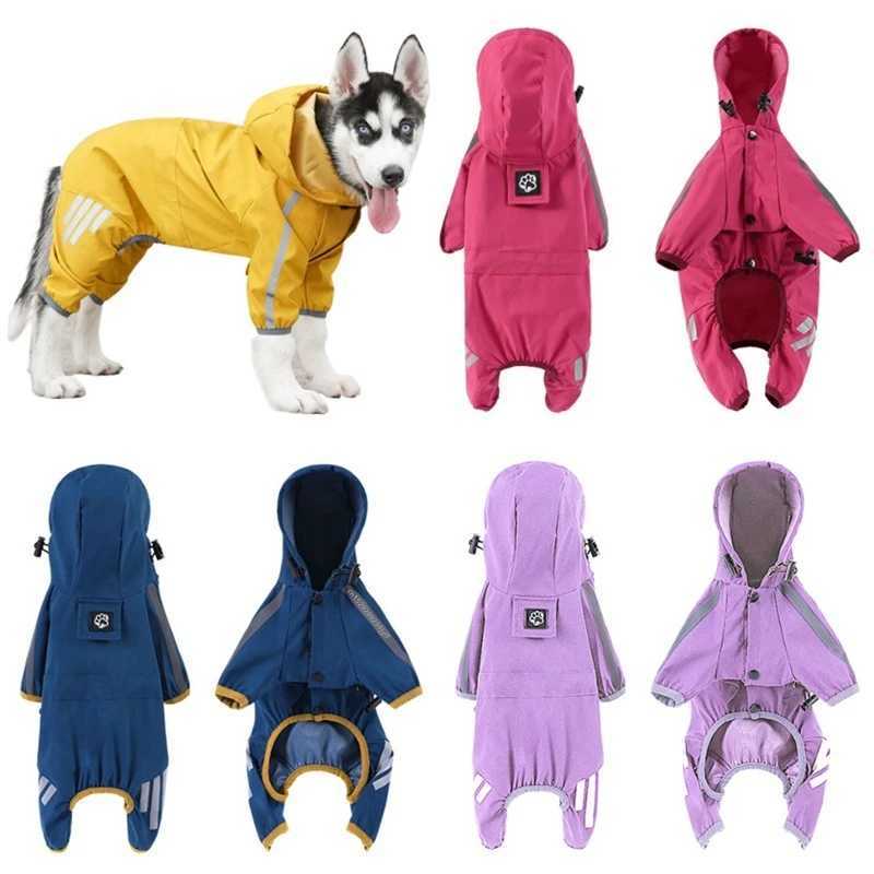 Pet Dog Waterproof Raincoat Jumpsuit Reflective Rain Coat Sunscreen Dog Outdoor Clothes Jacket for Small Medium Dog Pet SuppliesXJ250121