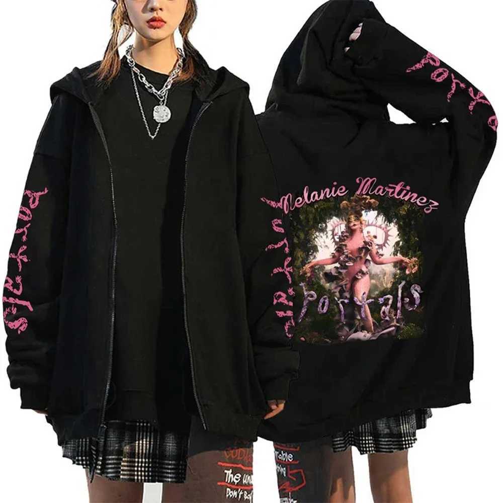 Melanie Martinez Portals Tour Zip Up Hoodies Casual Men Women Hooded Sweatshirts Hip Hop Streetwear Zipper Jacket Y2K CoatsXJ2500118