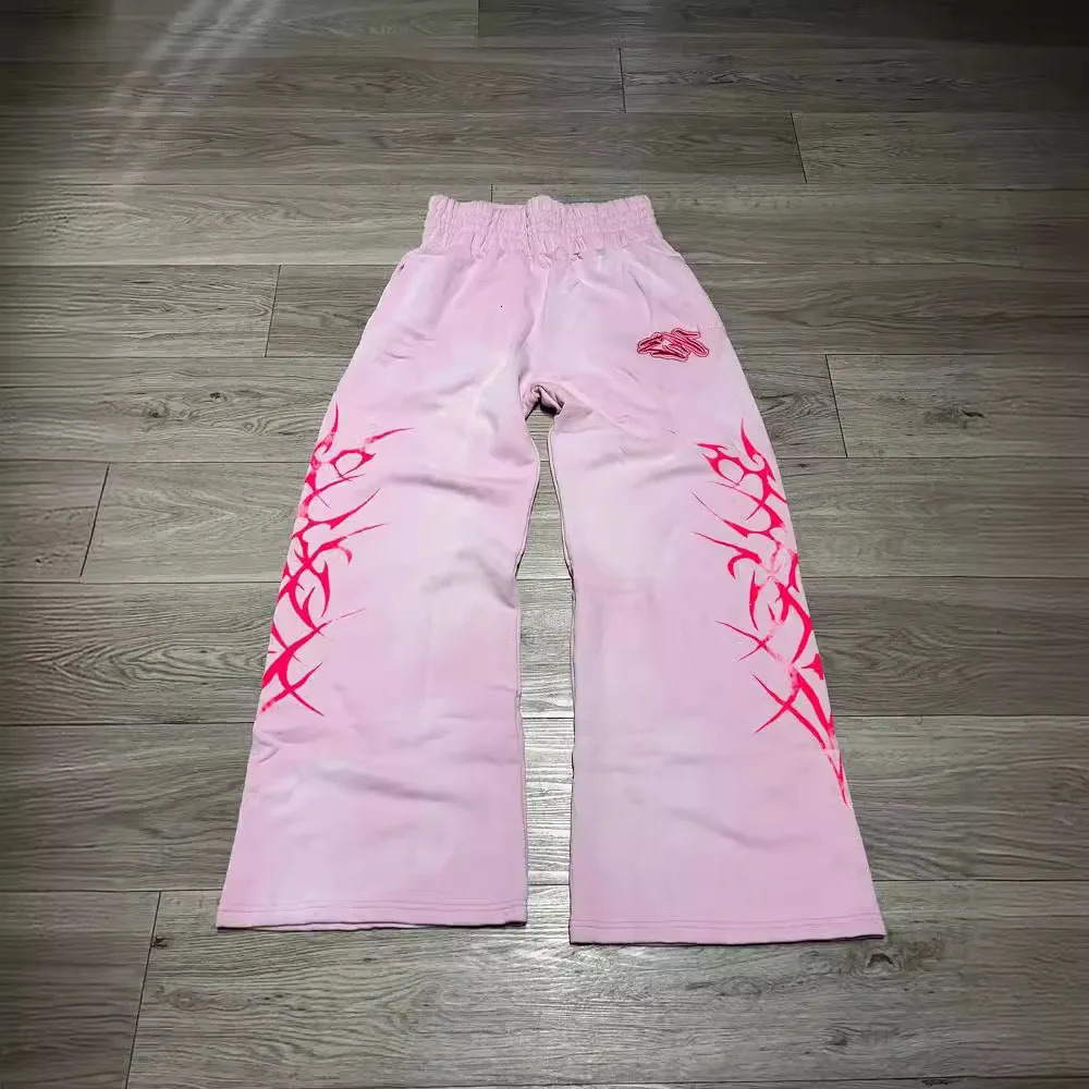 Y2k Rhinestone Loose Elastic Waist Sweatpants Casual Pants High Street Hip-Hop Rap Street Dance Dressing Streetwear Student 250120