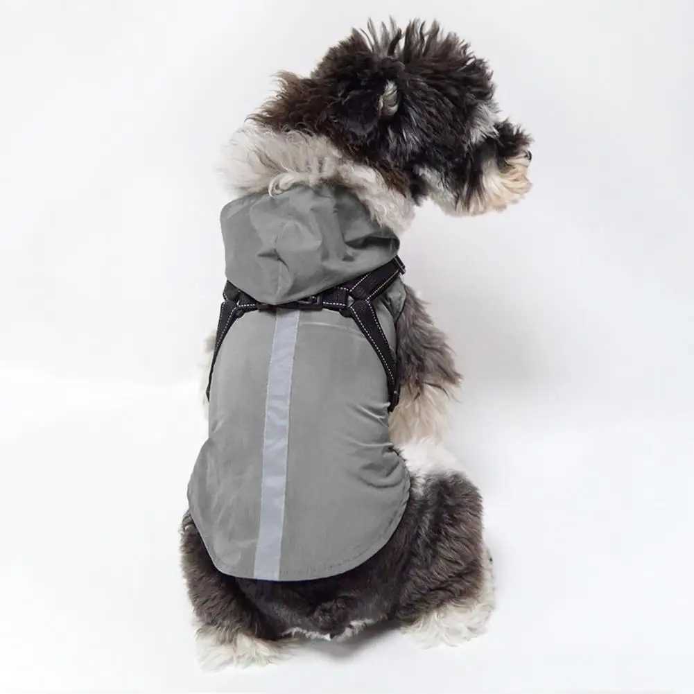 Dog Raincoat Reflective Design Waterproof Breathable Pet Two-legged Winter Jacket Puppy CostumeXJ250121