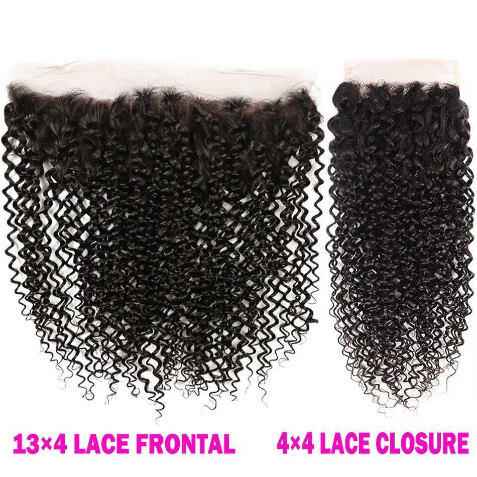 12A Lace Transparent Frontal 13x4 Water Wave 4X4 Clo Human Hair Brazilian Loose Clo Deep Water Kinky Curly StraightXJ250120