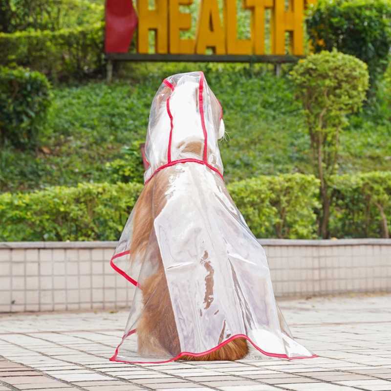 Pet Clothing Big Dog Transparent Outdoor Rain Coat Golden Hair Labrador Border Collie Large Dogs Dog Rain ClothesXJ250121