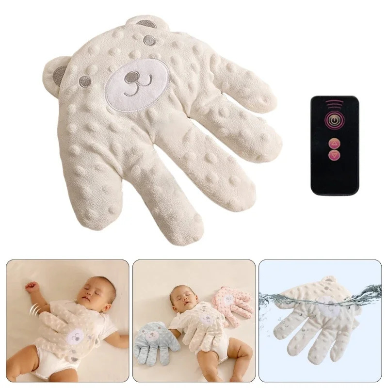 Cartoon Bear Baby Sleep Aid born Soothing Pillow Comforting Hand Detachable with Remote for Comfortable borns Sleeping 250117