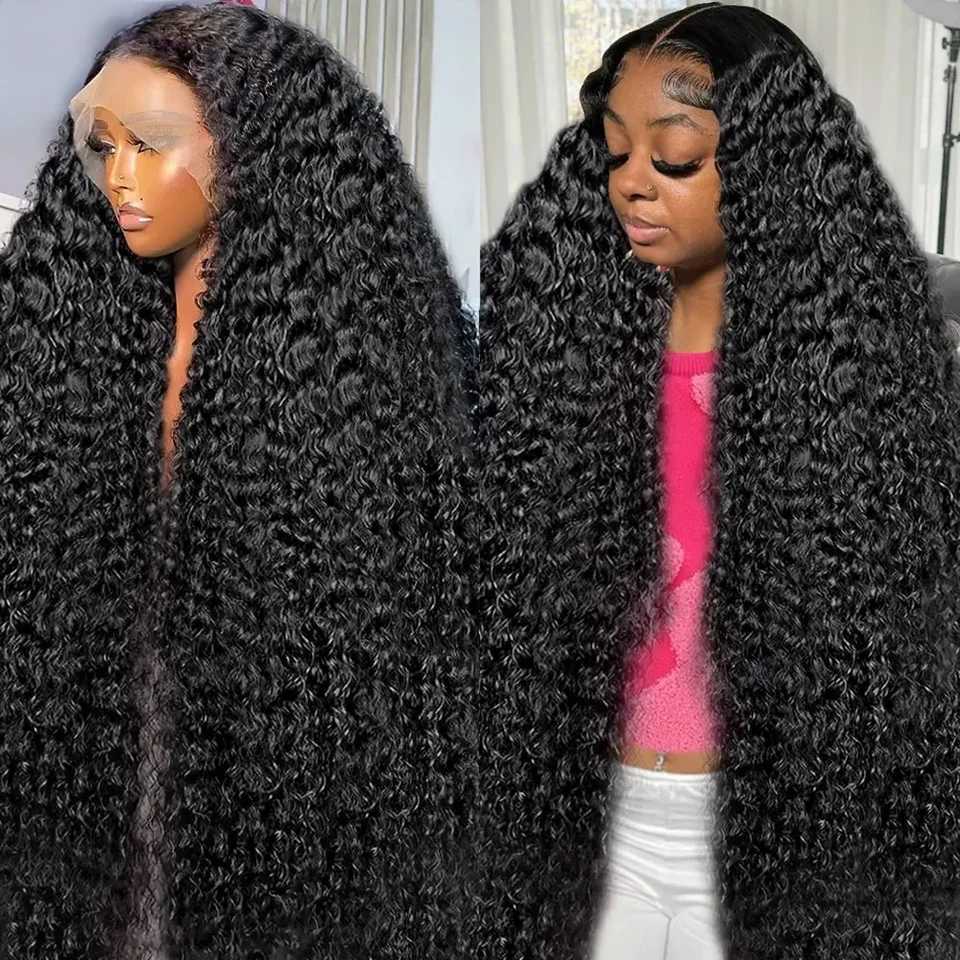 40 Water Wave Raw Virgin Human Hair Bundles With Clo Frontal 5X5 HD 3/4 Bundle With Clo 6x6 HD Lace Clo With BundleXJ250120