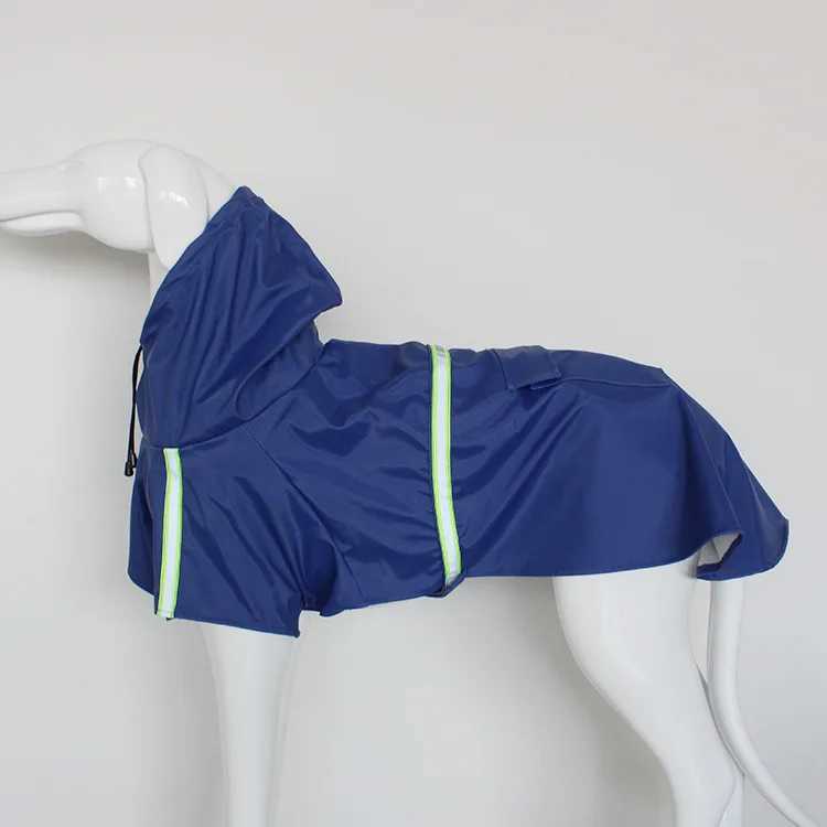 Big Dog raincoat Cape-style reflective stripe pet raincoat windproof rain-proof dog hooded raincoatXJ250121