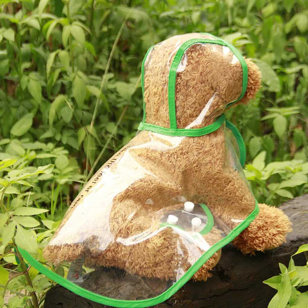Dog Transparent Raincoat Pet Waterproof Clothes Jacket Poncho Rainsuit Small Large Dog Clothing Summer Puppy Rain CoatsXJ250121