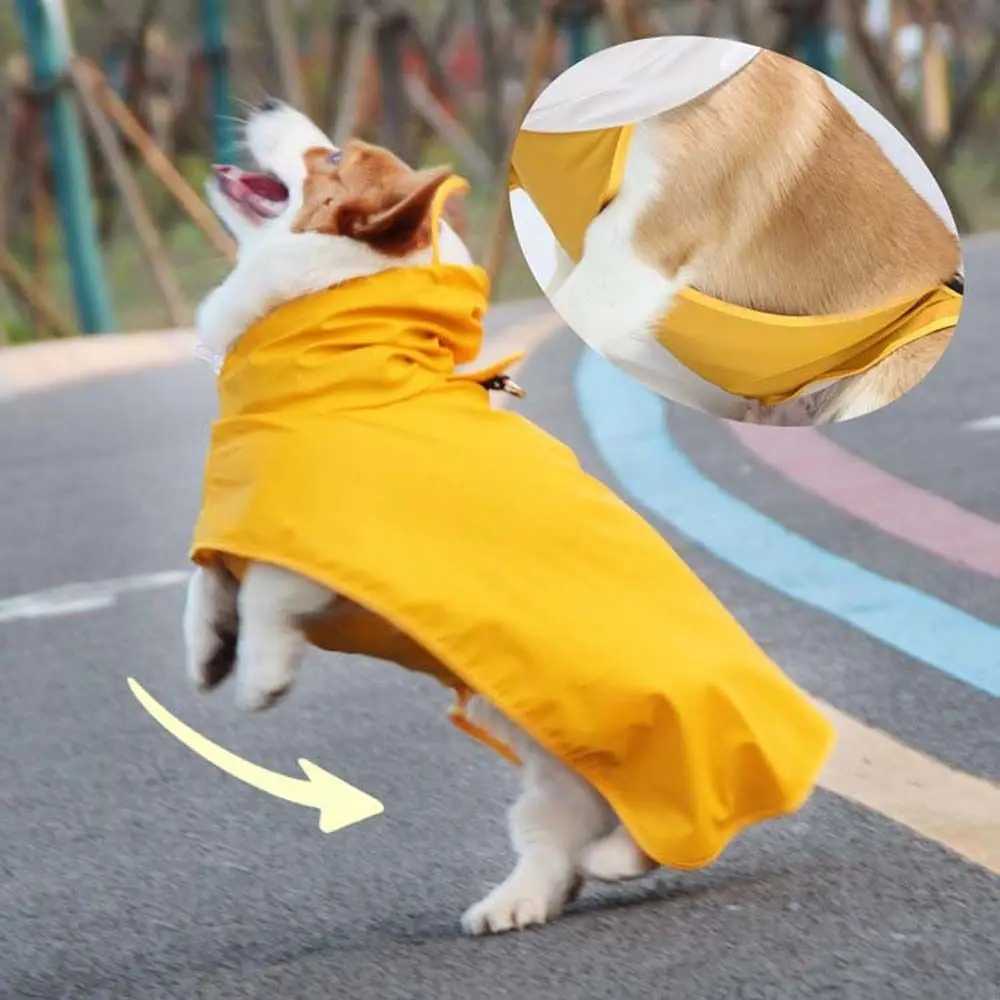 M-9XL All-inclusive Waterproof Hoody For Small Medium Large Dogs Coat Pet Rain Jacket Pet Supplies Dog Raincoat Dog ClothesXJ250121