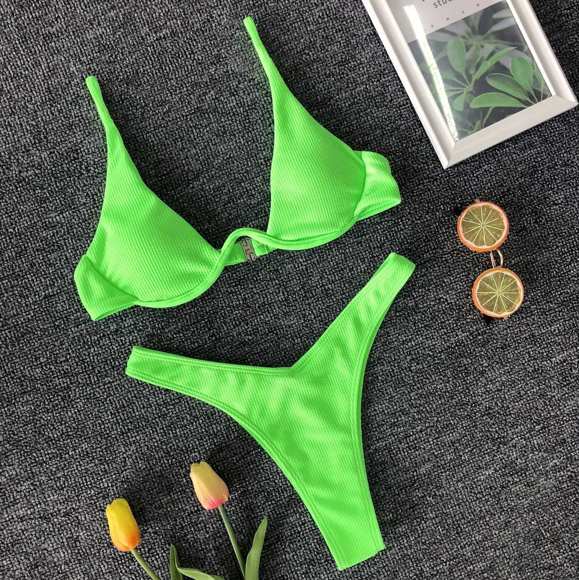 sexy mini thong micro bikinis sets swimsuit beachwear ladys underwired push up underwired swimwear bather bathing suits biquiniXJ250120