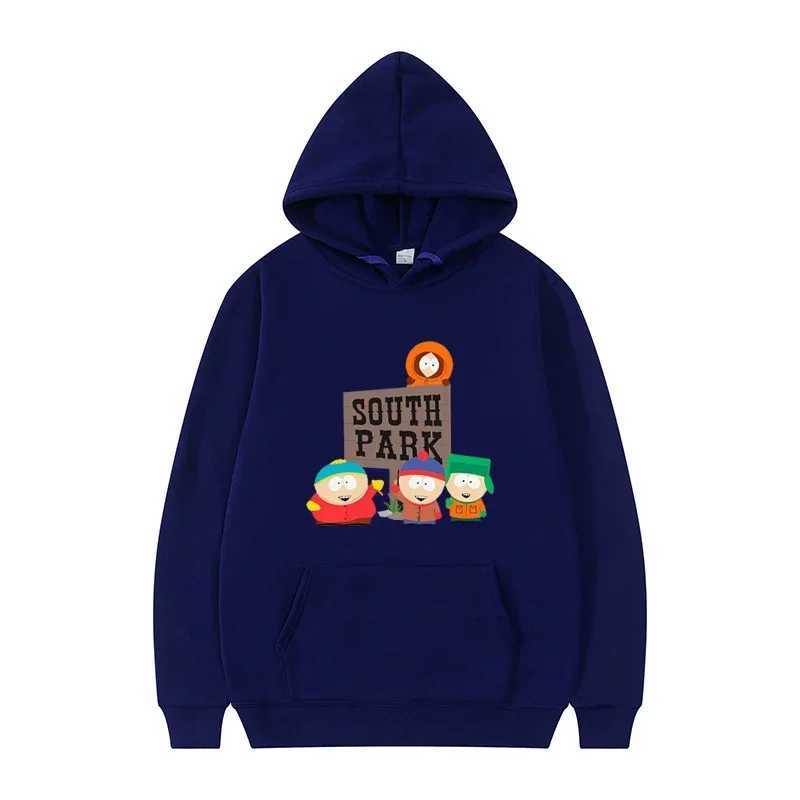 Anime Southes Park Print Mens Fleece Hoodie 20 Autumn and Winter Mens Hooded Sweatshirt Fashion Casual Warm PulloverXJ2500118