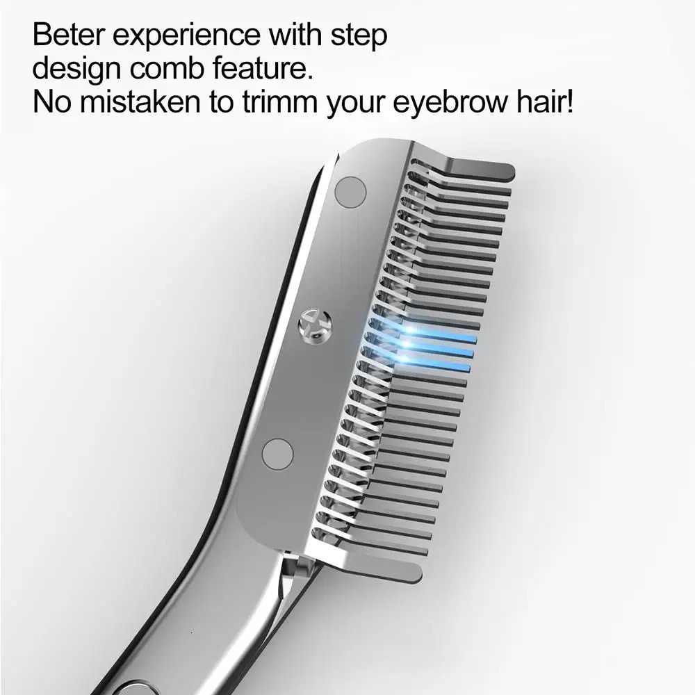 Manual Eyebrow Trimmer For Women Stainless Steel Eyebrow Scissor With Comb Brush Daily Brow Hair Removal Beauty Makeup Tool 250121