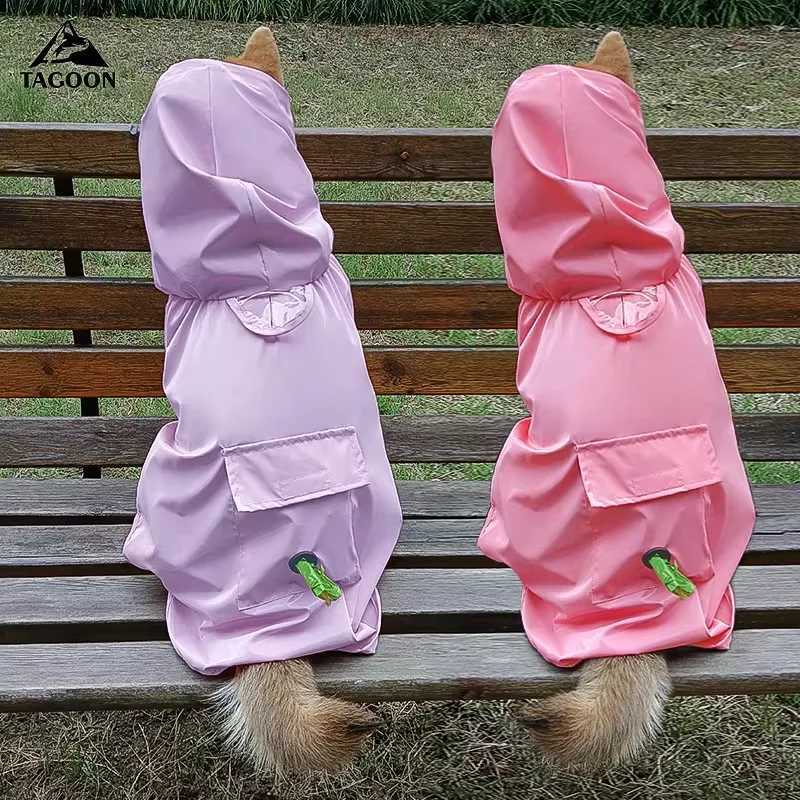 Small Medium Large Dog Raincoat Convenient Reflective Pet Rainy Dog Clothes Outdoor Waterproof Cape Pet RaincoatXJ250121