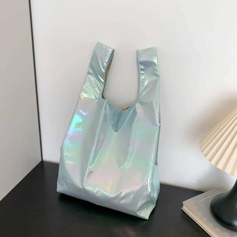 New Arrival Aurora Color PU Large Capacity Simple Shoulder Bag 2025 Fashion New Style Matching Super Cool Fashion Womens Handbag Z250118