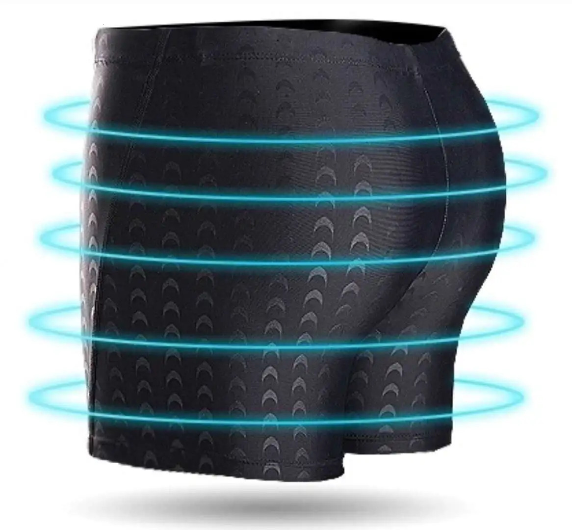 Professional Swimming Trunks Men Swimwear Sharkskin Swim Briefs Swimsuit Competitive Pants Summer Beach Shorts Wholesale 250114