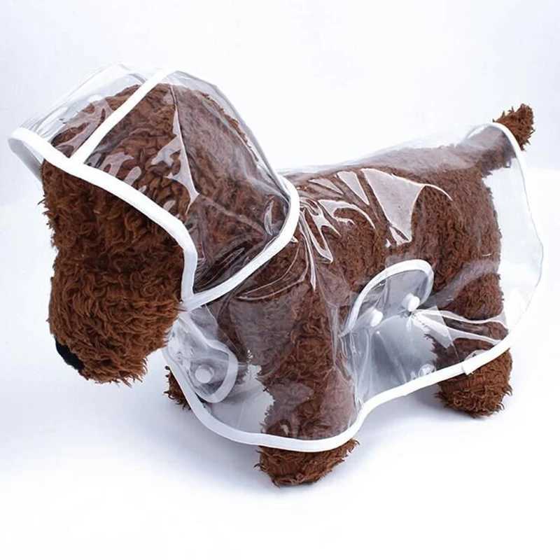 New Designed Transparent Dog Raincoat White Pet Rainy Clothes Summer Clothes Fits Puppy Small Big Dog Rain Jacket XS-7XLXJ250121