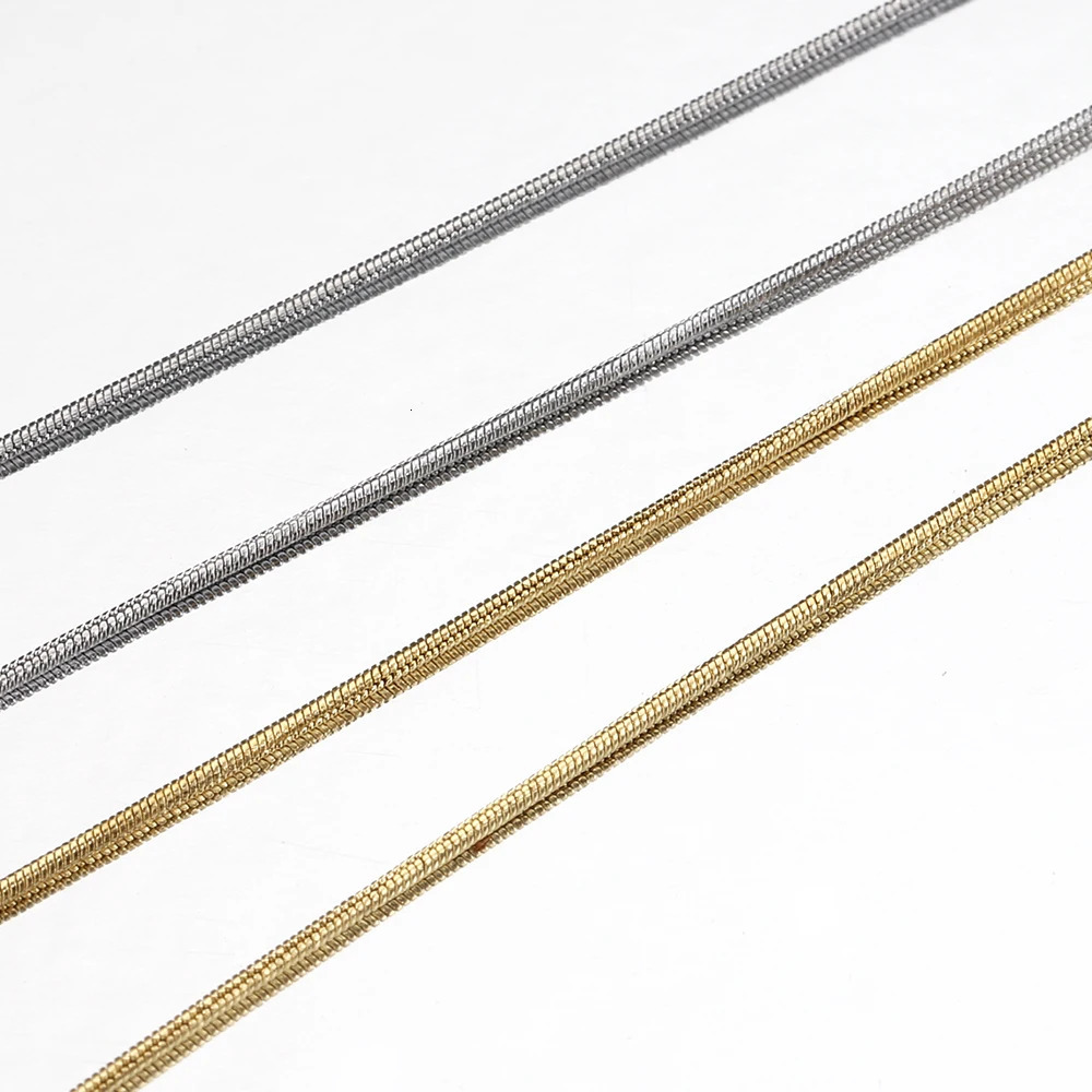 10pcs 5pcs Stainless Steel Snake Chain Necklace Chains for DIY Jewelry Making Findings Pendants Lobster Clasps Wholesale 250114