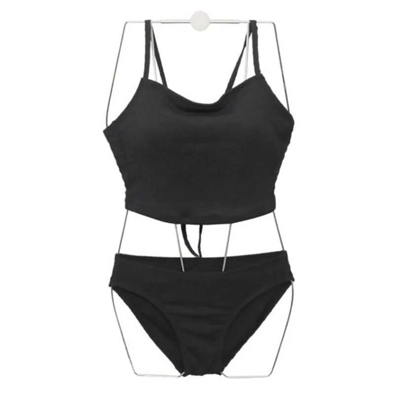 New Green Bikinis Korean Two Pieces Swimsuit Women Swimwear Beach Wear Bathing Suits Black Brazilian Bikini Set Pool Bather 2024XJ250120