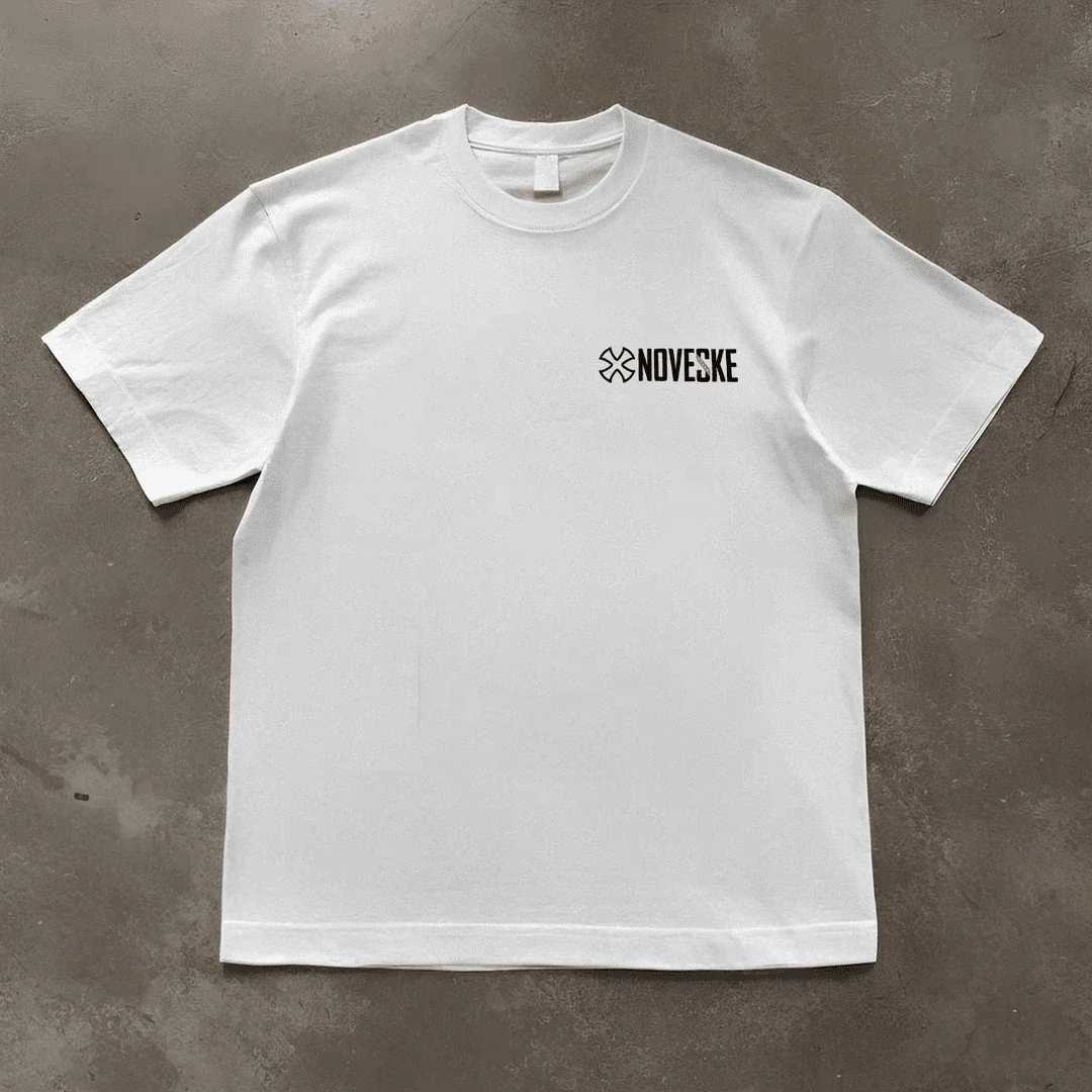 Funny Gun Noveske Men Clothes Fashion Summer T-Shirts Streetwear 100% Cotton Loose Tops Breathable TeeXJ250117