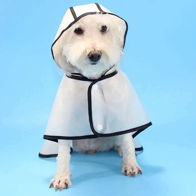 Pet Dog Rain Coat For Small Large Dogs French Bulldog Husky Transparent Cloak Coat Jacket For Rain 8 Sizes Raincoat Clothing #9XJ250121