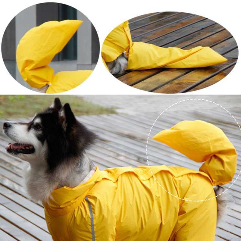 All inclusive Large Dog Raincoat Waterproof big Dog Clothes Coat hoodie Rain Jacket Reflective Medium big dog poncho OutdoorXJ250121