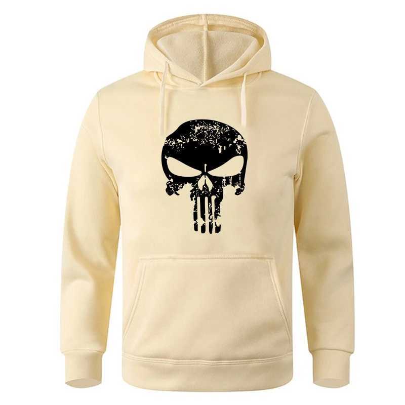 Punishers Printed Fleece Pullover Hoodies Men/Women Casual Hooded Streetwear Sweatshirts Male Skull Harajuku High quality topsXJ2500118