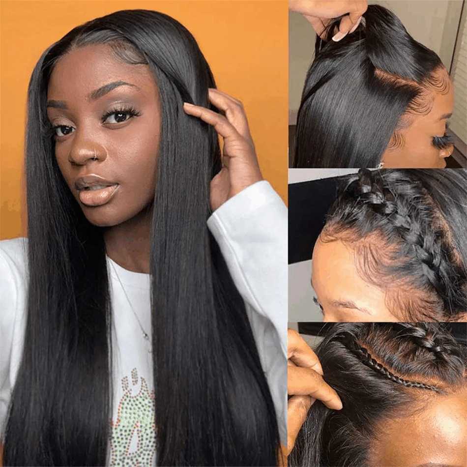 Straight Human Hair Bundles with Clo Brazilian Human Hair 3 Bundles with 13x4 Lace Frontal Clo Remy Hair Bundles NaturalXJ250120