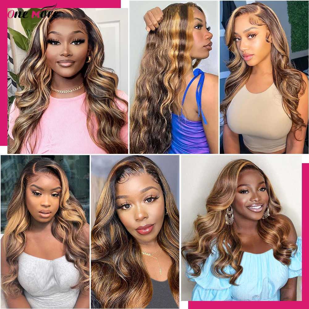 2x6 Clo With Bundles Honey Blonde Body Wave Bundles With Clo Ombre Colored Highlight Human Hair Bundles With CloXJ250120