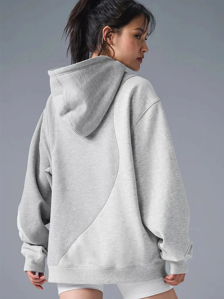 Make Waves Athletic Heather Grey Tonal Hoodie Womens Autumn Hoodiepants Twece Set Fashionable Casual Jogging Sports