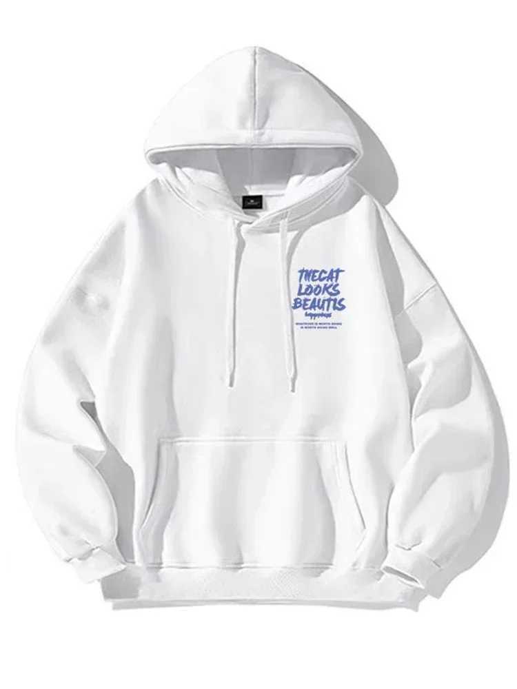 2024 New Leisure Street Clothing Hoodie Fashion Mens Comfortable Hip Hop Street Clothing Y2K Pullover Hoodie S-3XL X250129