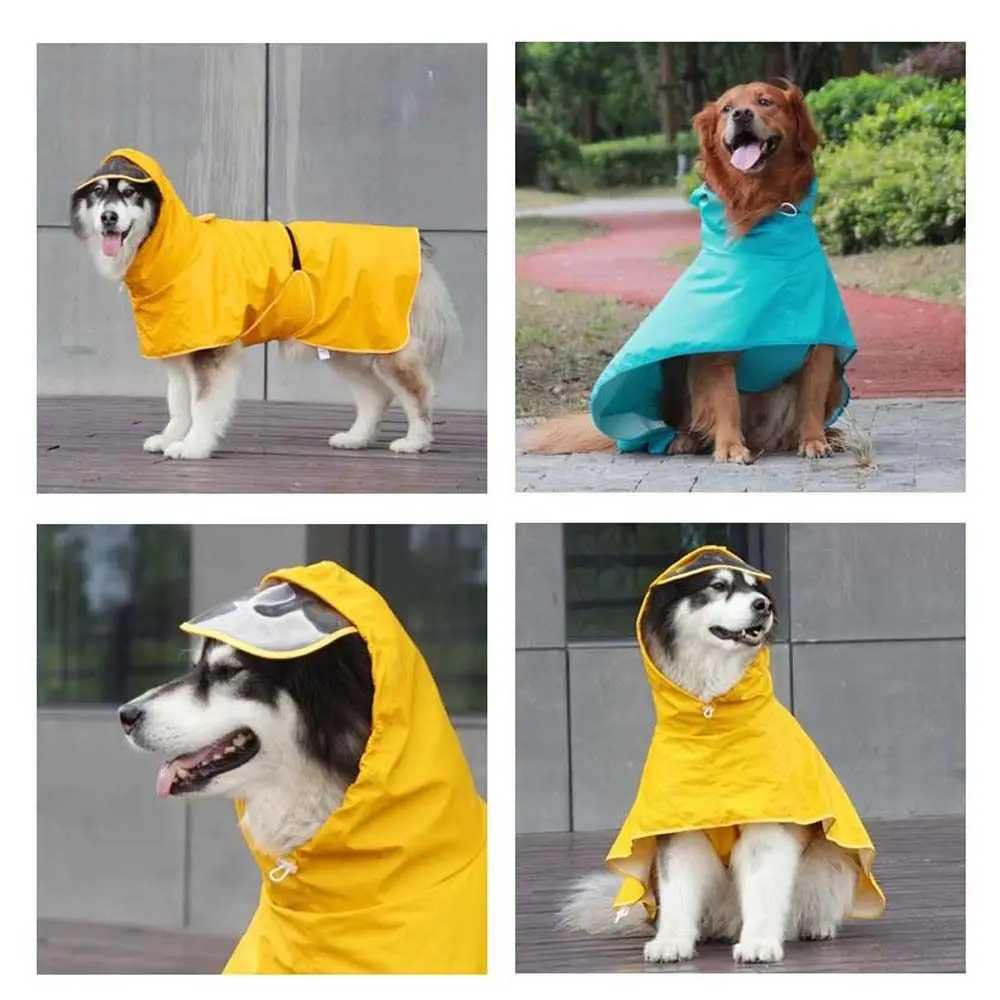 M-9XL All-inclusive Waterproof Hoody For Small Medium Large Dogs Coat Pet Rain Jacket Pet Supplies Dog Raincoat Dog ClothesXJ250121