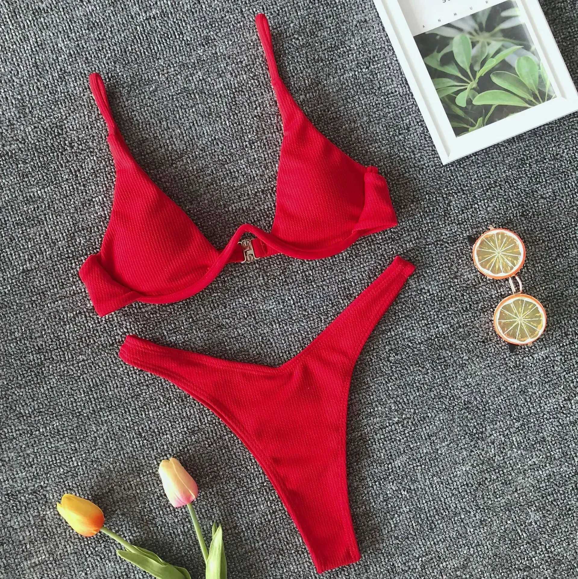 sexy mini thong micro bikinis sets swimsuit beachwear ladys underwired push up underwired swimwear bather bathing suits biquiniXJ250120