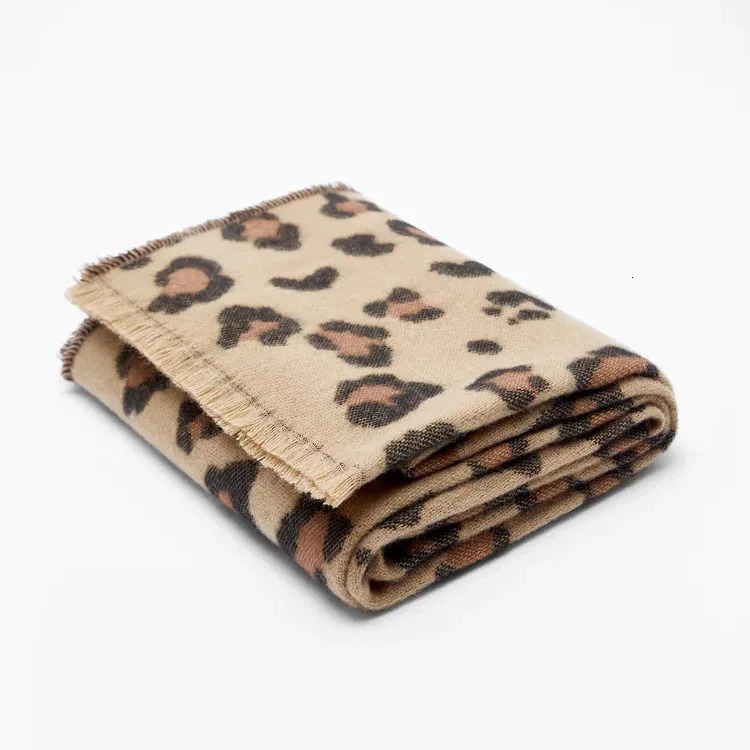 Winter Scarf Women Cashmere Warm Pashmina Leopard Foulard Female Scarves Wraps Thick Soft Bufanda Short Tassels Shawl Long Stole 250120